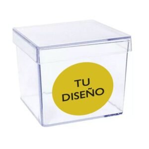 Caja acrílica con diseño personalizado